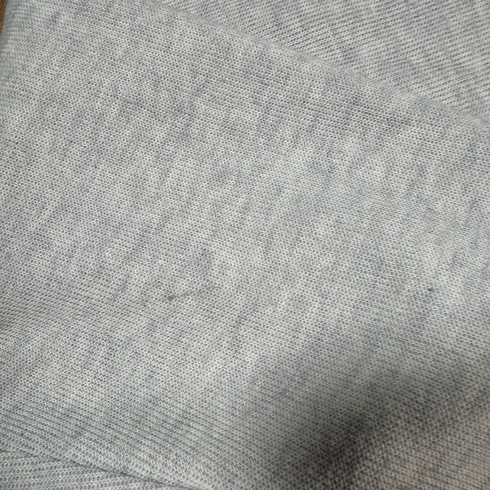 Charles River Pullover Men M Gray Quarter Zip Heathered Cotton Blend Sweatshirt - Picture 9 of 12